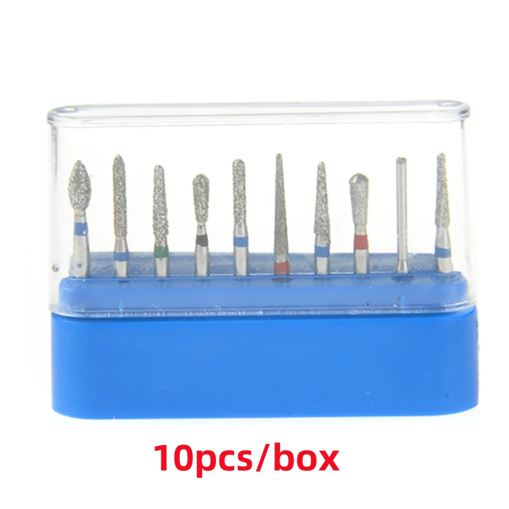 1BOX Azdent DENTAL Diamond Bur Kit With Storage Box Various Functions Optional Fit for High Speed Handpiece