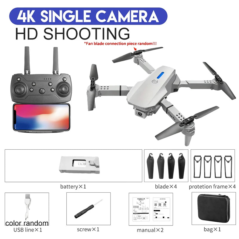 E88Pro RC Drone 4K
