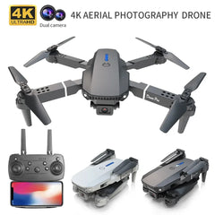 E88 Pro Mini Drone with 4K HD Camera WiFi FPV Foldable Quadcopter RC Helicopter for Adults/Kids Remote Control Toy Gift