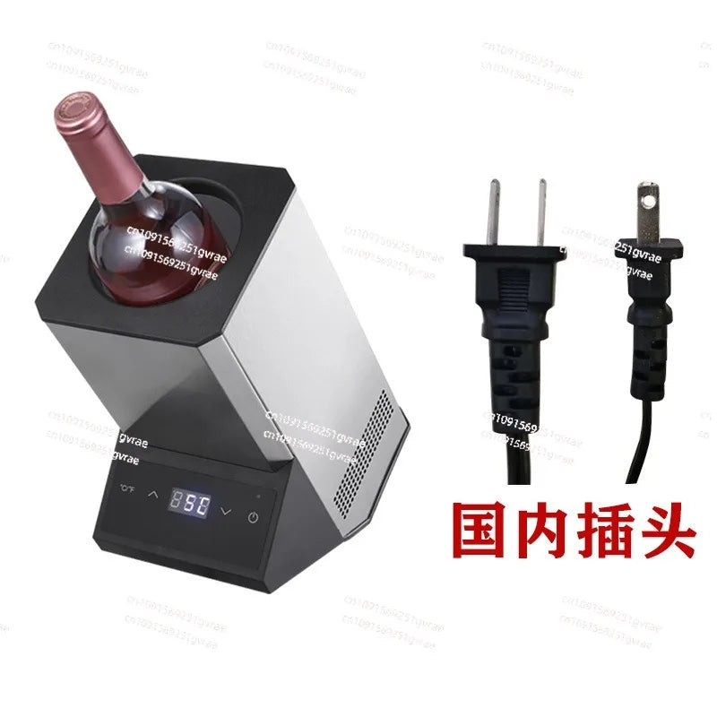 Wine Chiller  Stainless Steel Electronic Ice  Cooler Red  Rapid Cooling Cooler Temperature Control Adjustment
