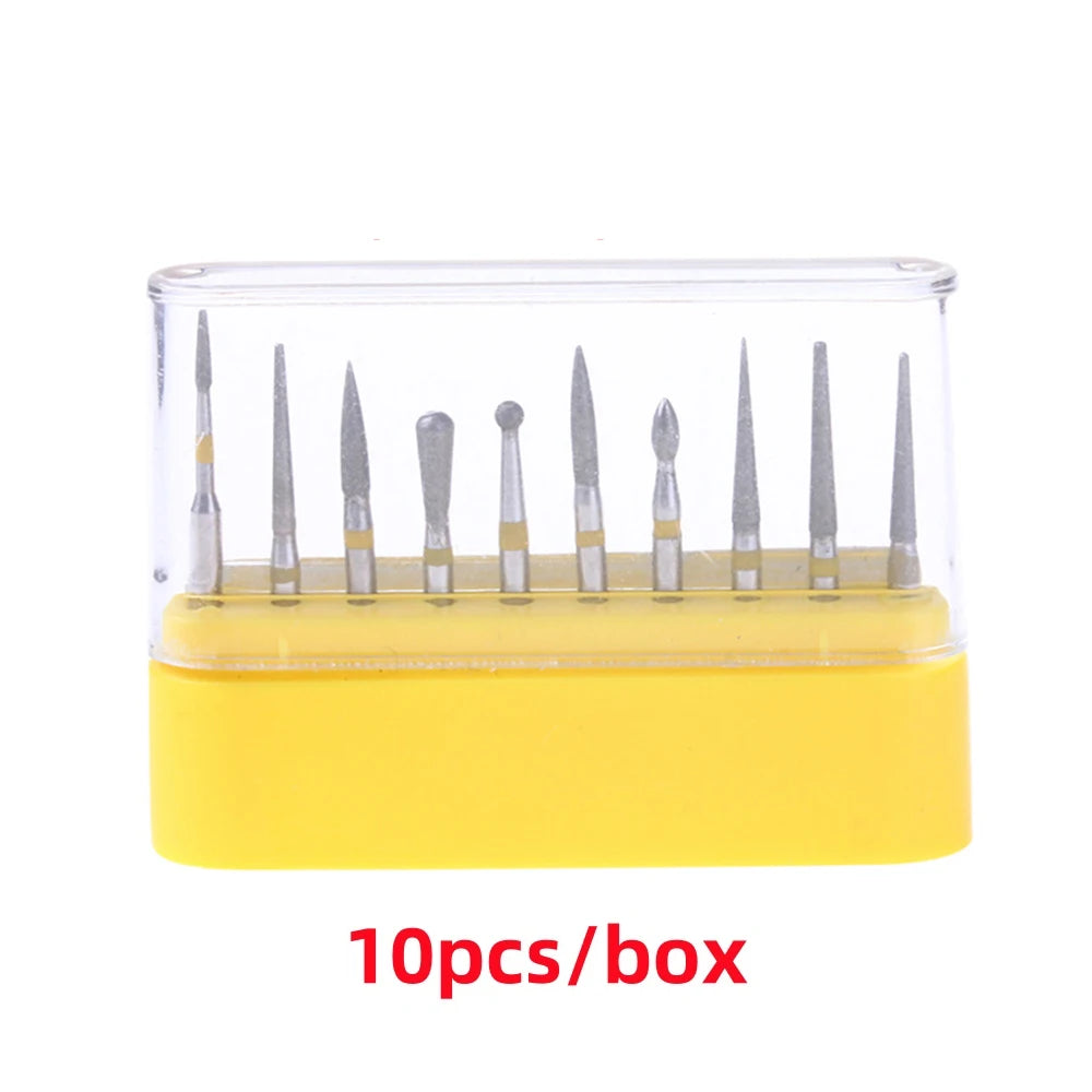 1BOX Azdent DENTAL Diamond Bur Kit With Storage Box Various Functions Optional Fit for High Speed Handpiece