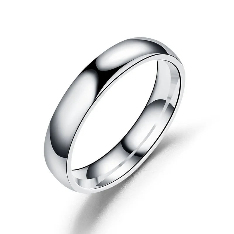 “6mm Titanium Wedding Ring – High Polish, Hypoallergenic, Unisex”