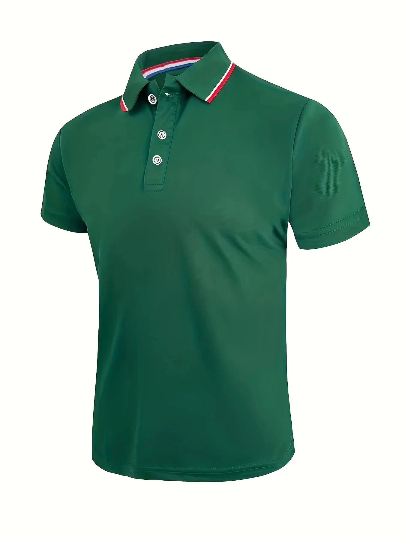Men’s Summer Polo Shirt 2025 – Breathable Solid Color Short Sleeve T-Shirt