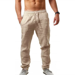 Men’s Summer Casual Pants – Breathable Solid Color Joggers & Fitness Trousers