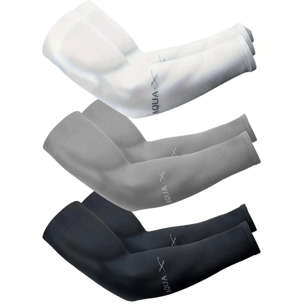 3 Pairs Ice Silk Arm Sleeves – Unisex Summer Sun Protection for Outdoor Activities
