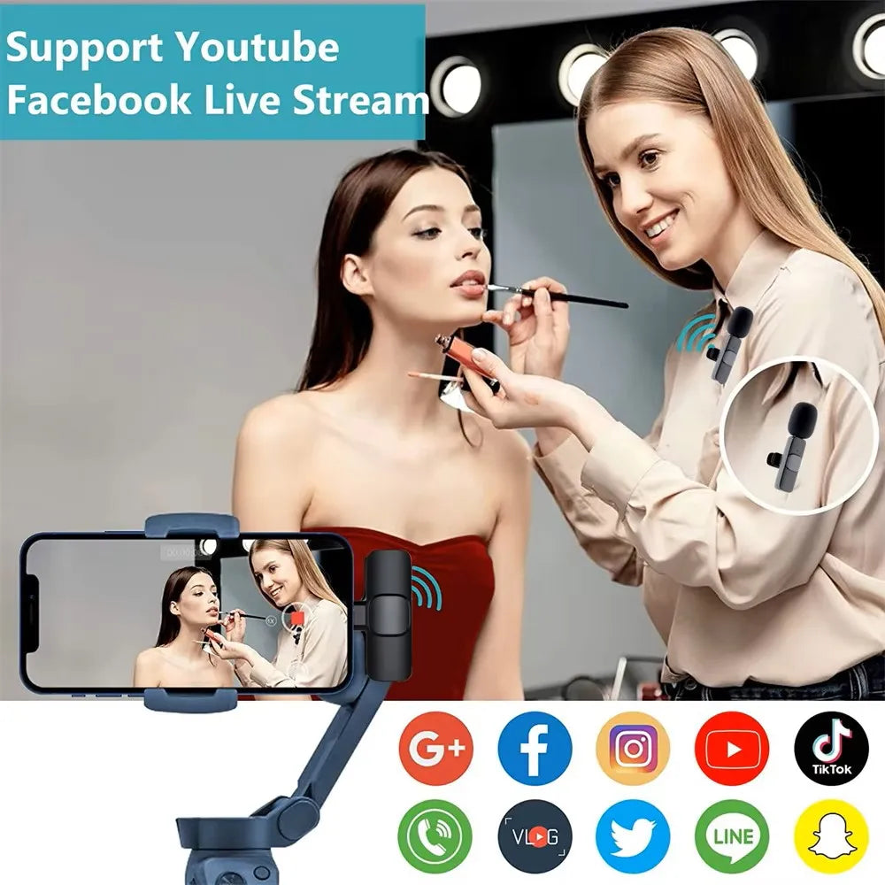Wireless Lavalier Microphone for iPhone & Android 🎤