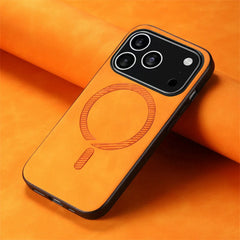 iPhone 17 Pro Max MagSafe Leather Case – Luxury Wireless Charging Cover 📱✨