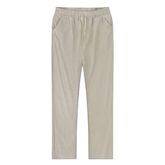 Men’s Cotton Linen Pants – Autumn Solid Color, Breathable, S-3XL