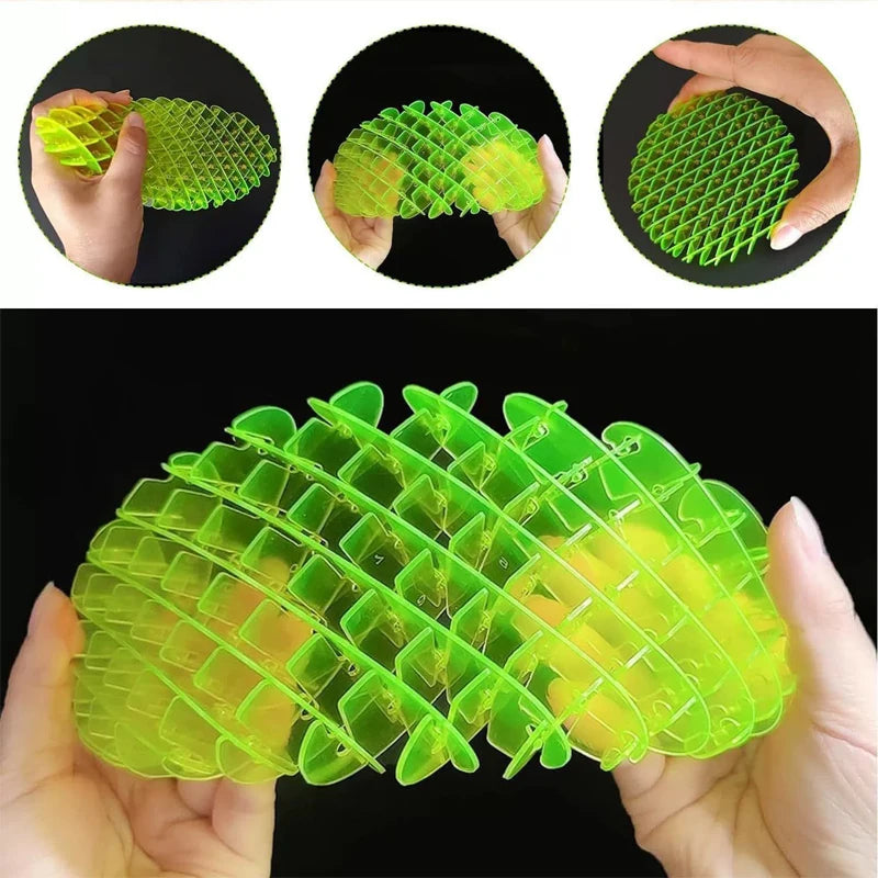 3D Telescopic Decompression Elastic Mesh Toys Stress Relief Small Worm Decompression Artifact Portable Fidgets Worm Novel Toys