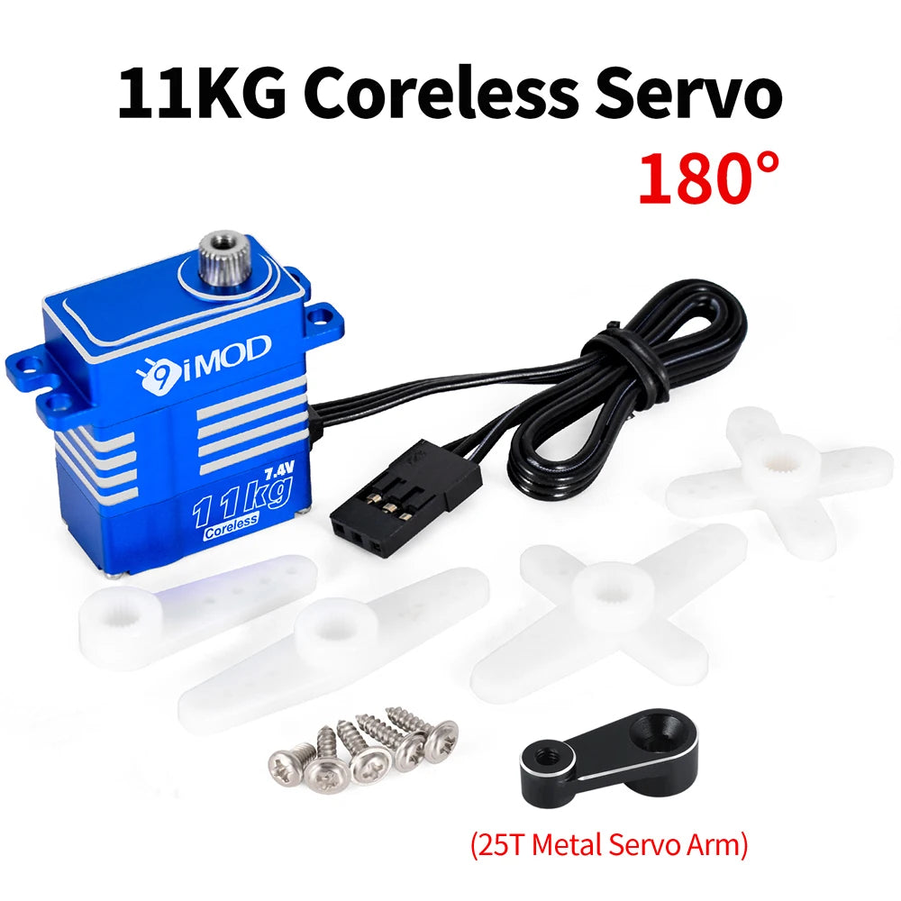 9IMOD RC Digatal Servo 11KG Coreless Metal Gear Servo 4.8-8.4V for 1/8 1/10 1/12 1/18 RC Car RC Helicopter DIY Accessories