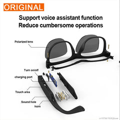 Wireless Bluetooth Sunglasses Headset – Lecoo C8