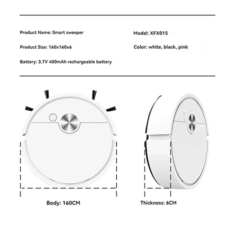 Xiaomi Mijia 3-in-1 Robot Vacuum – 4000Pa Smart Sweeping Cleaner for Floors, Carpets & Pet Hair