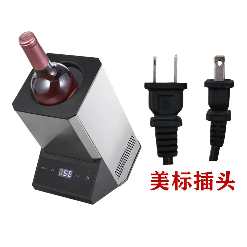 Wine Chiller  Stainless Steel Electronic Ice  Cooler Red  Rapid Cooling Cooler Temperature Control Adjustment