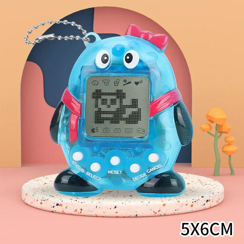 Virtual Pet Tamagotchi Toy in Russian Original German Spanish Polish Electronic Animals Kid Play Game Boy Pixel Pendant Keychain