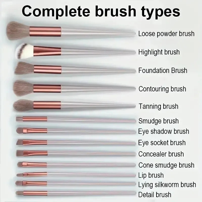 Professional Makeup Brush Set – Foundation, Powder & Eyeshadow