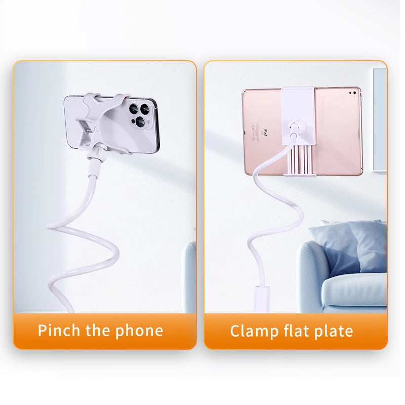 70cm Flexible Phone Holder Stand – 360° Lazy Bracket for Bed, Desk & Car Headrest 📱🔄