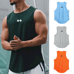 Men’s Summer Gym Tank Top – Quick-Dry Sleeveless Shirt for Fitness & Basketball