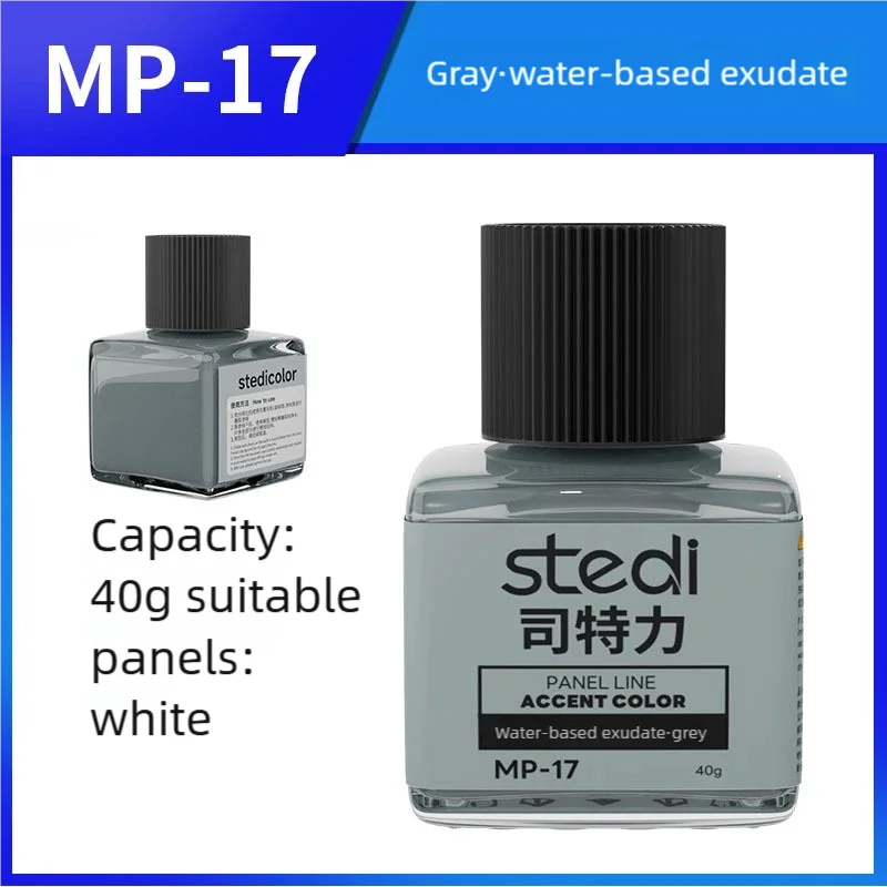Stedi Water-based Fluorescent Panel Liner MP10-MP29 Paint 40g for Model Building Fluorescent Ink Panel Line Accent Color