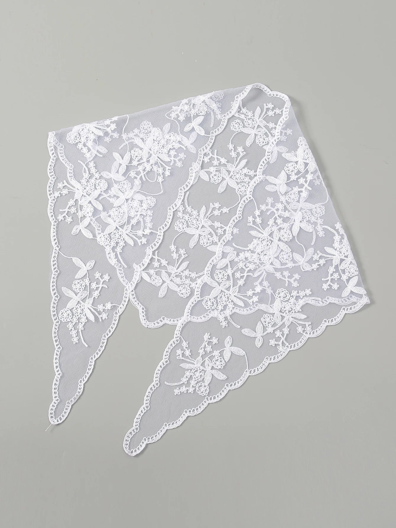 Women’s Lace Triangle Hair Scarf – Vintage Retro Headband & Elegant Hair Accessory