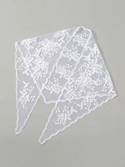Women’s Lace Triangle Hair Scarf – Vintage Retro Headband & Elegant Hair Accessory