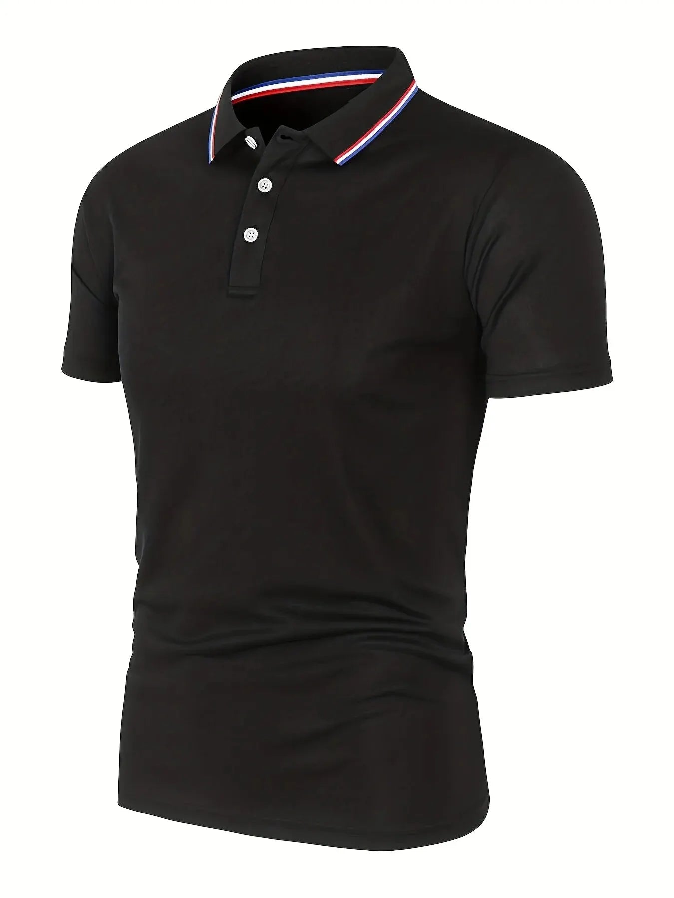Men’s Summer Polo Shirt 2025 – Breathable Solid Color Short Sleeve T-Shirt