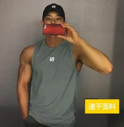 Men’s Summer Gym Vest 2024 – Sleeveless Mesh Tank Top for Fitness & Sports