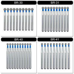 WELL CK 10pcs Dental Diamond Burs – FG Series 1.6mm