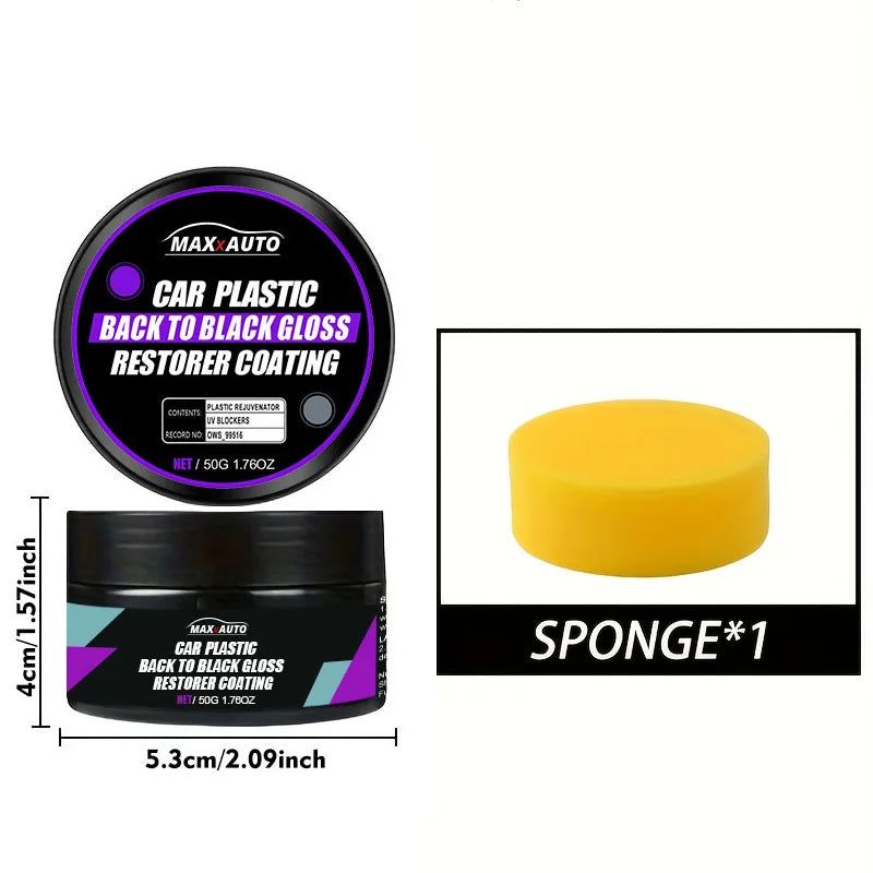 Car Plastic Restorer – Back to Black Gloss & Interior Renewal Coating