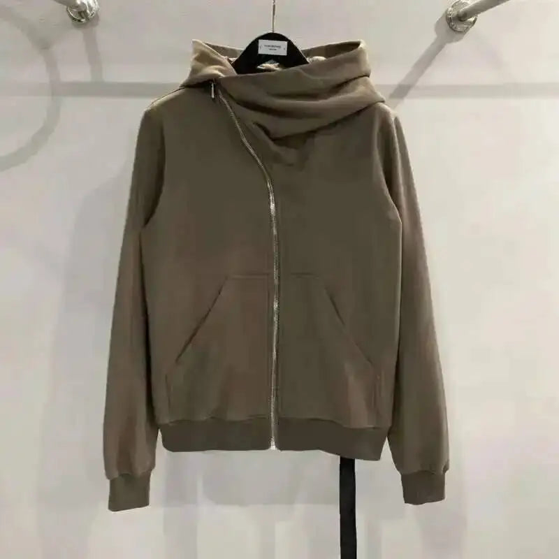 HKSH Men's Tide Punk Dark Autumn Winter New RO Style Wizardry Zipper Women's Fashion Cotton Sweatshirt Chic Coats Hoodies HK0530