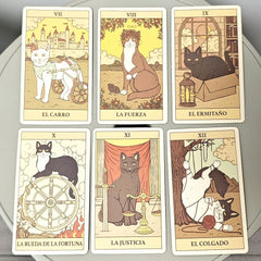 Cats Tarot Deck 10.3×6cm – Feline Lovers Divination
