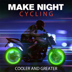 4Pcs Car Luminous Tire Valve Cap Motorcycle Bike Wheel Nozzle Night Glowing Fluorescent Decor Tyre Valve Stem Luminous Caps