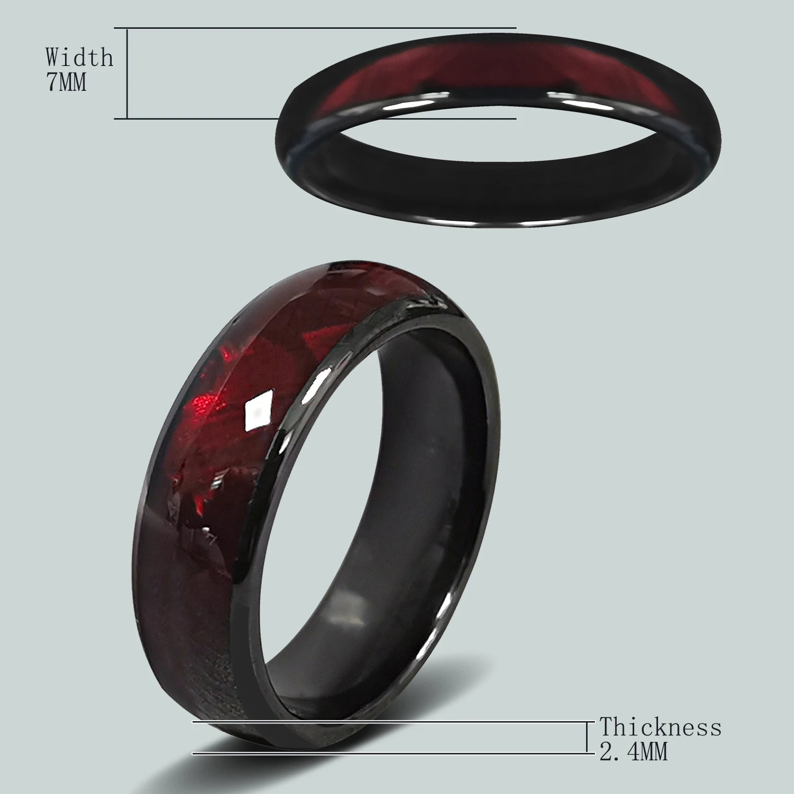 Ntag216 NFC Smart Ring – Programmable 888 Bytes Epoxy Ceramic Gift 💍📲