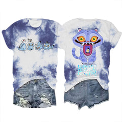 Derpy Tiger Kpop Demon Hunters Shirt Manga Tee for Fans Crew Neck Short Sleeve Tee K-pop Demon Hunters Tiger Funny T Shirts