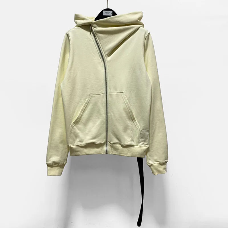 HKSH Men's Tide Punk Dark Autumn Winter New RO Style Wizardry Zipper Women's Fashion Cotton Sweatshirt Chic Coats Hoodies HK0530