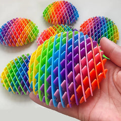 3D Telescopic Decompression Elastic Mesh Toys Stress Relief Small Worm Decompression Artifact Portable Fidgets Worm Novel Toys