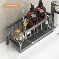 Kitchen Sink Storage Rack – Draining Holder for Sponges, Cloths & Cleaning Supplies