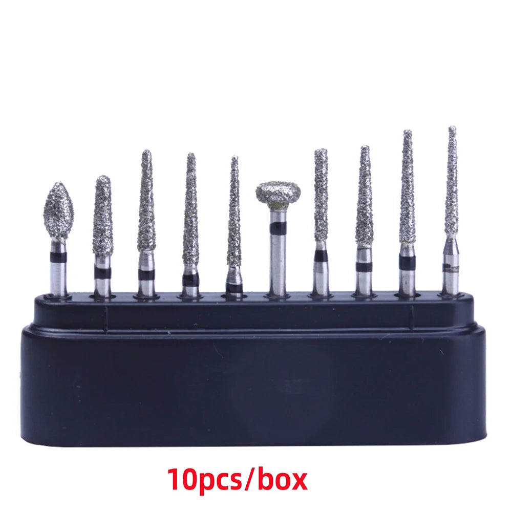 1BOX Azdent DENTAL Diamond Bur Kit With Storage Box Various Functions Optional Fit for High Speed Handpiece