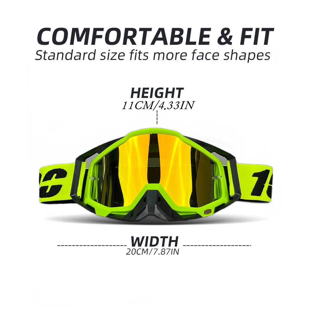 Hot Motorcycle Glasses Men Motocross Goggles Helmet MX Moto Dirt Bike ATV Ski Outdoor Sports Glass Scooter Googles Mask Cycling