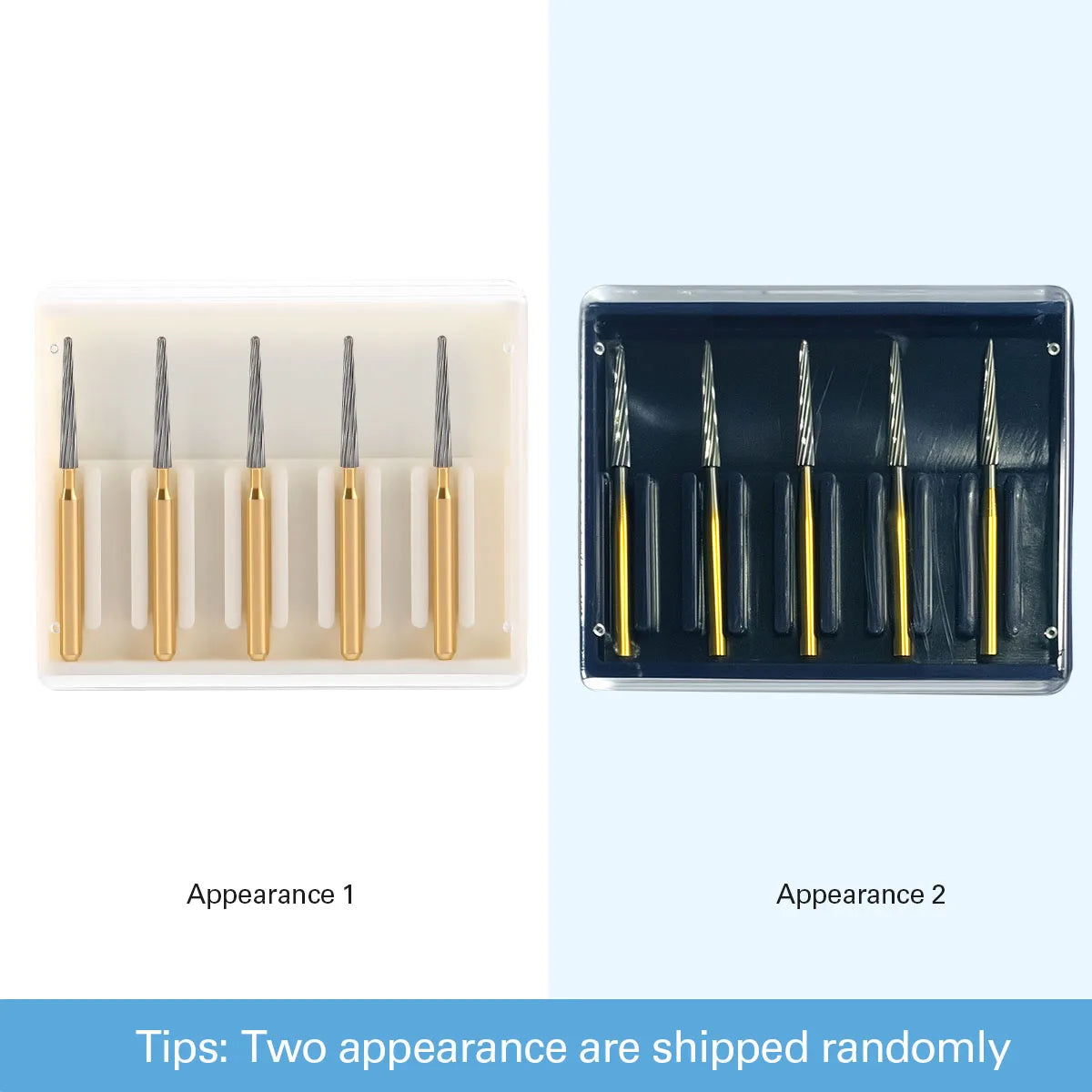 5pcs AZDENT Dental Tungsten Carbide Bur Dental Trimming Finishing Grinding Drills FG7714 Dentistry Burs for High Speed Handpiece