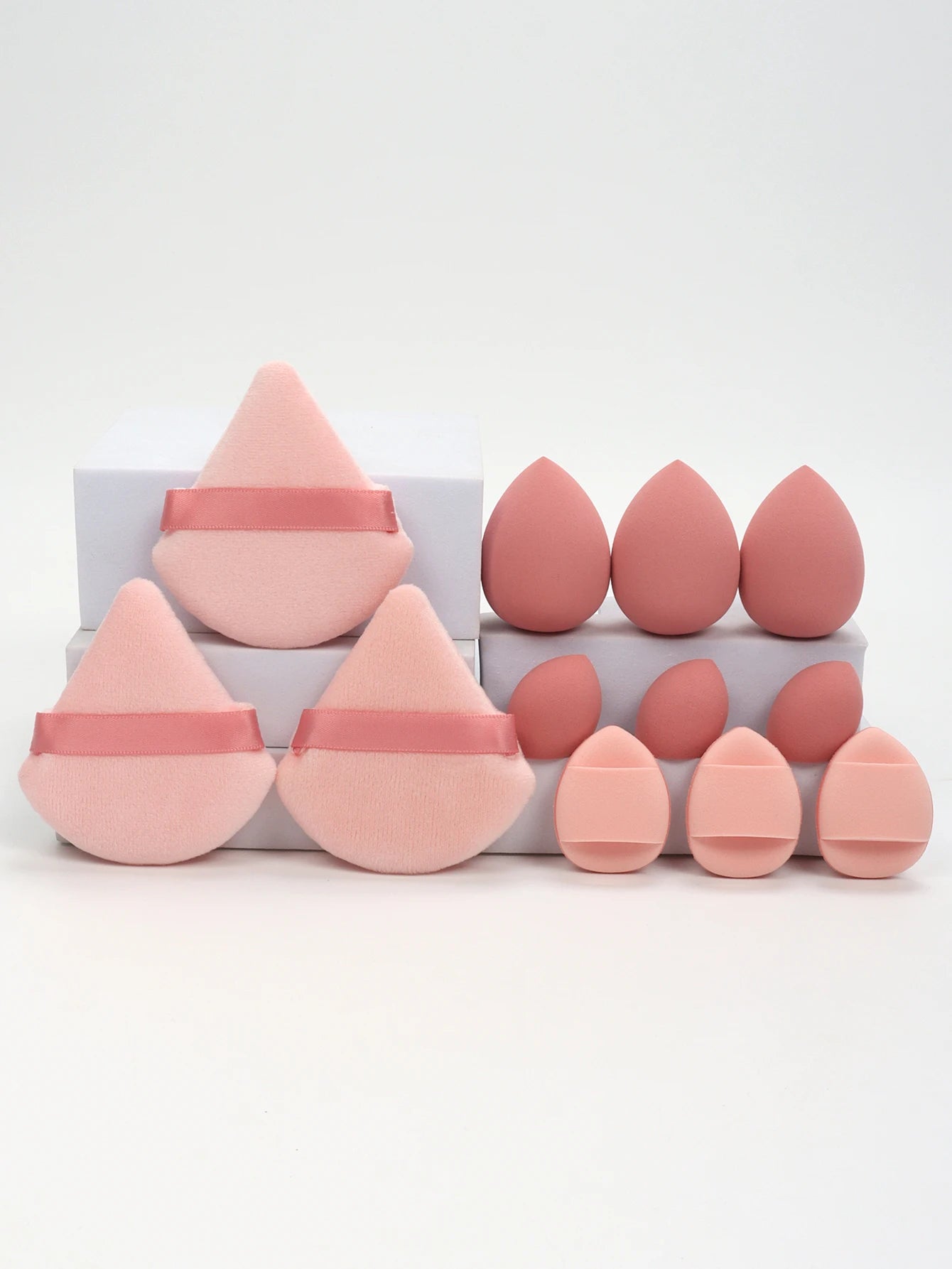 12-Piece All-Purpose Makeup Sponge Set – Powder, Cushion & Beauty Eggs