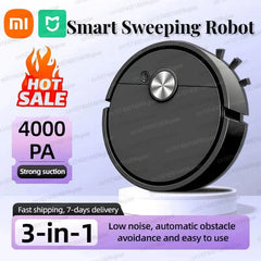 Xiaomi Mijia 3-in-1 Robot Vacuum – 4000Pa Smart Sweeping Cleaner for Floors, Carpets & Pet Hair