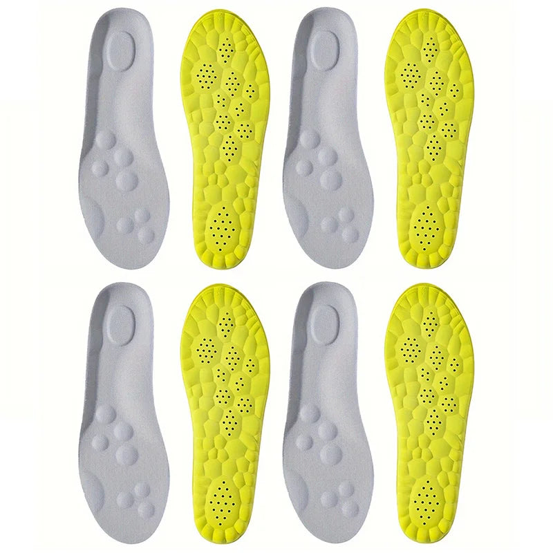 High Elasticity Latex Sport Insoles – Soft Arch Support Shoe Pads, Breathable & Deodorant