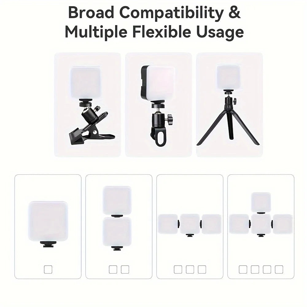 Portable Mini Clip-On Mobile Fill Light – USB Rechargeable, 10 Brightness Modes