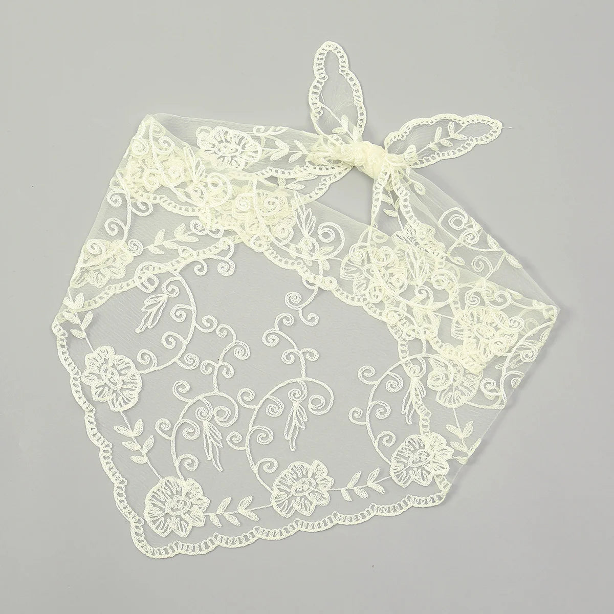 Women’s Lace Triangle Hair Scarf – Vintage Retro Headband & Elegant Hair Accessory