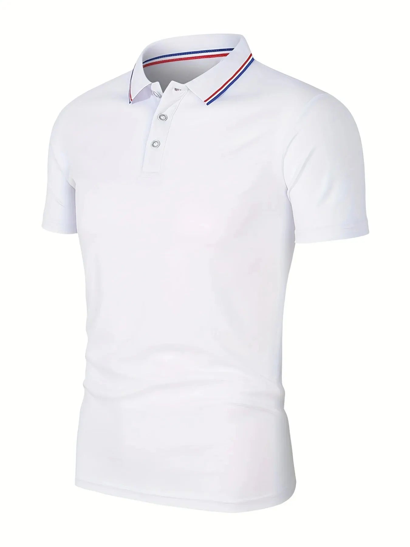 Men’s Summer Polo Shirt 2025 – Breathable Solid Color Short Sleeve T-Shirt
