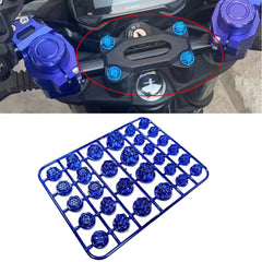 Electric Bike Motorcycle Hexagonal Screw Cap Modification Accessories Electroplated and Burned Titanium Screw Decoration