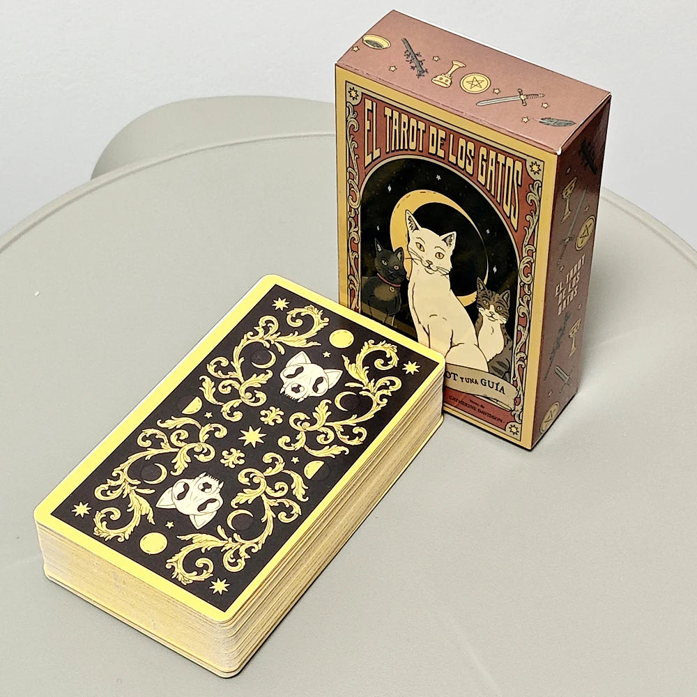 Cats Tarot Deck 10.3×6cm – Spanish Edition