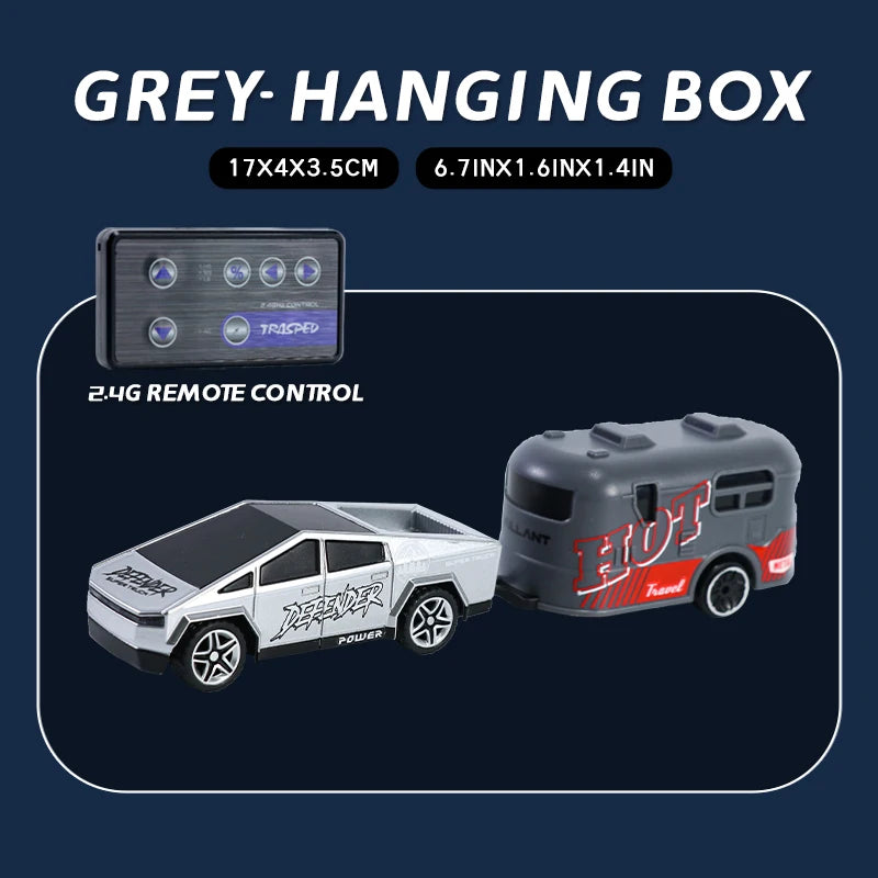 New 1:64 Rc Car Mini 2.4Ghz City Road Handle High Speed Alloy All Terrain Remote Control Car Dual Control Children's Toys Gifts