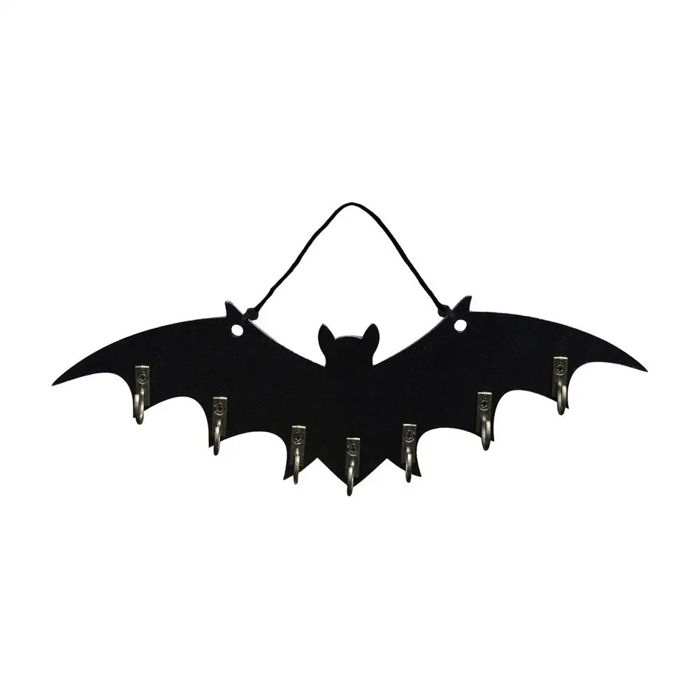 Wooden bat hook Wall Mount hanging Organizer Rack Space-Saving Gothic style wall hangings For jewelry Key storage