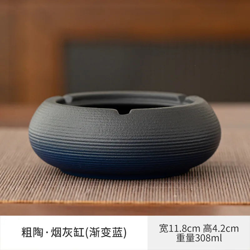 European Ceramic Ashtray with Lid – Creative Home & Office Decor